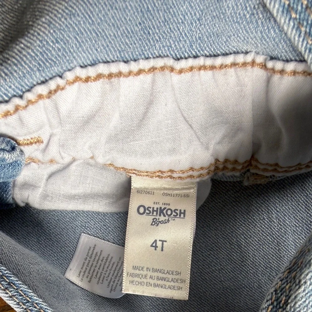Little‎ Girls 4T summer bundle Oshkosh old navy gap overalls dress denim vest